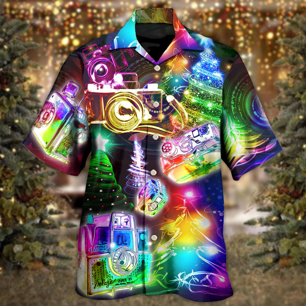 Christmas Camera Merry Everything Art – Hawaiian Shirt