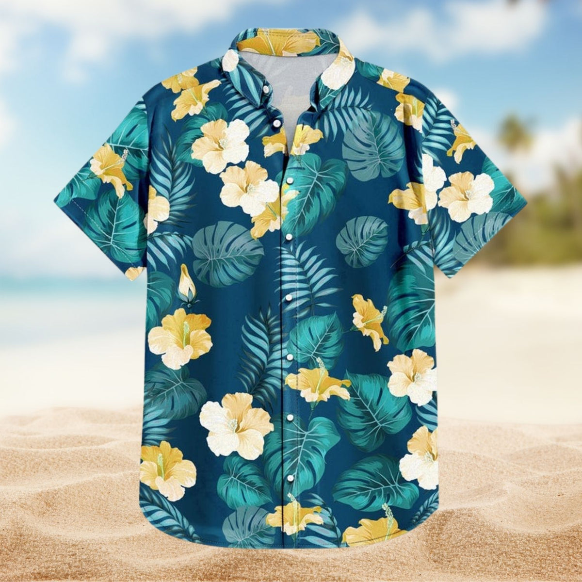 Tropical Vacation Shirt – Custom Photo Traveling Beach - Gift For Family, Besties, Couples - Personalized Hawaiian Shirt