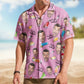 Birthday Party Drinks Custom Face Aloha Shirt – Funny Birthday Gift Custom Photo Hawaiian Shirts