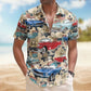 Vintage Muscle Car Aloha Shirt for Men with Custom Photo – Husband Gift Hawaiian Shirt