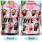 Custom Photo Newspaper Funny Love Gift for Couples, Husband & Boyfriend – Personalized Hawaiian Shirt