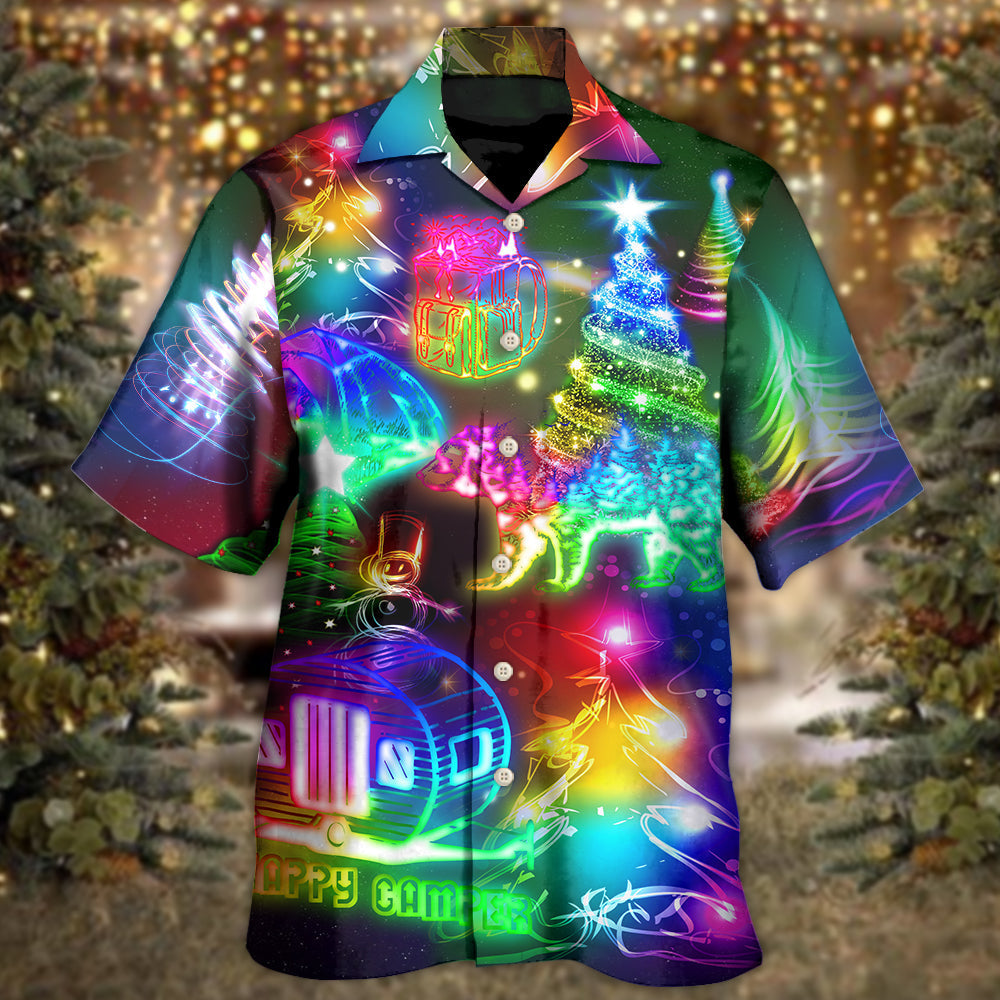 Camping Merry Christmas Everything Happy - Hawaiian Shirt