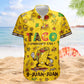 Funny Aloha Shirt - Taco Emergency Call 9-Juan-Juan Mexican Gift For Him Custom Hawaiian Shirt