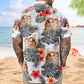 Tropical Aloha Shirt with Custom Face – Funny Photo Pet Lovers Gift Custom Hawaiian Shirts