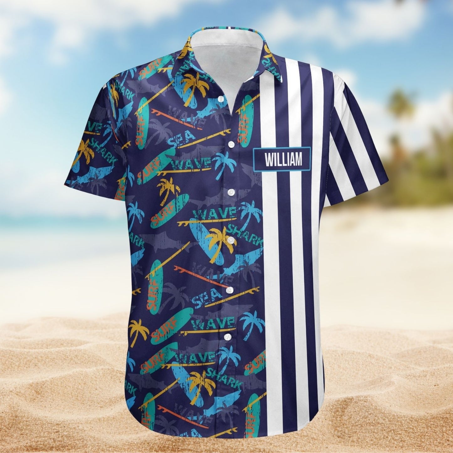 Custom Photo Beach Surf Style – Hawaiian Aloha Surfing Shirt - Personalized Hawaiian Shirt