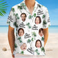 Tropical Beach Outfit Custom Photo Family Vacation Family Trip - Personalized Hawaiian Shirt