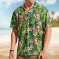 Kapa Hawaiian Pattern Tropical Aloha with Custom Face – Custom Photo Hawaiian Shirts