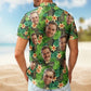 Kapa Hawaiian Pattern Tropical Aloha with Custom Face – Custom Photo Hawaiian Shirts
