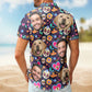 Custom Face Photo Mexican Skull Pattern – Custom Photo Hawaiian Shirts