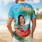 Custom Funny Face Hula Dancing Gift for Men & Women – Custom Photo Hawaiian Shirts