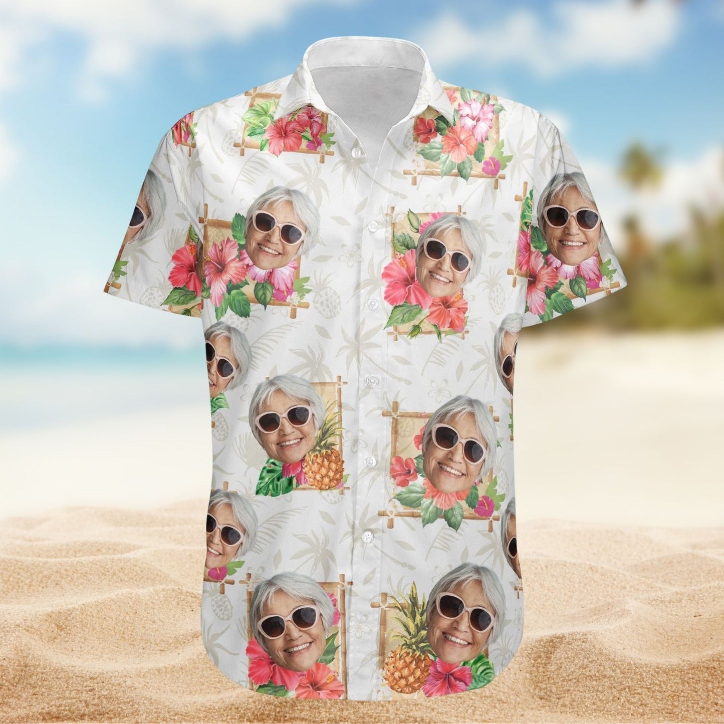 Tropical Grandma - Personalized Hawaiian Shirt