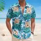 Big Wave Aloha Shirt with Custom Face – Funny Photo Gift for Men, Husband Custom Hawaiian Shirt