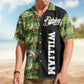 Personalized Fishing Aloha Shirt – Custom Photo Bass Fish Fishing Makes Me Happy - Custom Photo Hawaiian Shirt
