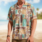 Custom Face with Exotic Tiki Pattern – Custom Photo Hawaiian Shirts