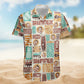 Custom Face with Exotic Tiki Pattern – Custom Photo Hawaiian Shirts