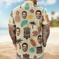 Tiki Pineapple Vintage Summer Aloha with Custom Face – Custom Photo Hawaiian Shirts
