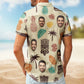 Tiki Pineapple Vintage Summer Aloha with Custom Face – Custom Photo Hawaiian Shirts