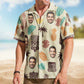 Tiki Pineapple Vintage Summer Aloha with Custom Face – Custom Photo Hawaiian Shirts