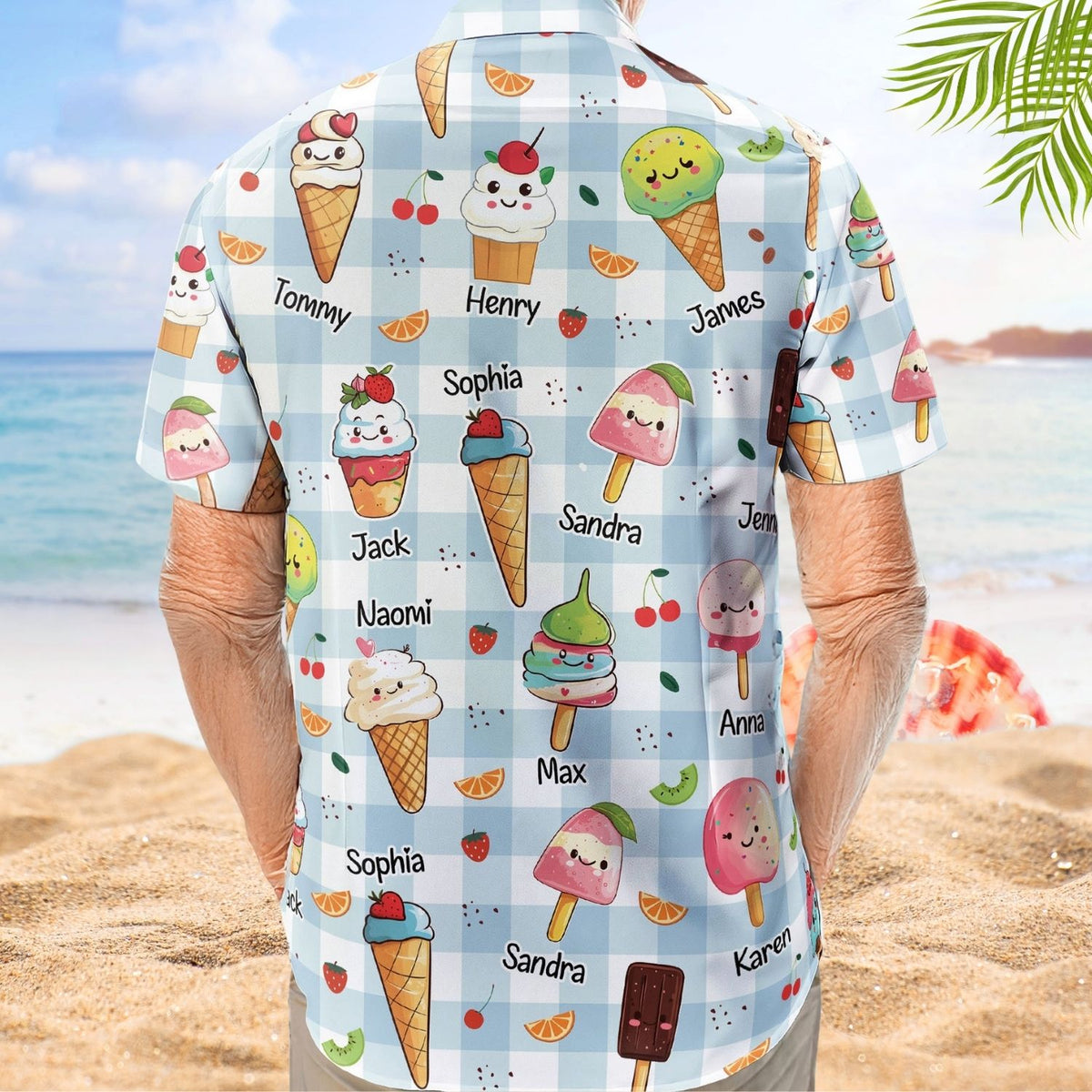 Custom Aloha Shirt – The Coolest Pop with Kids' Names - Personalized Hawaiian Shirt