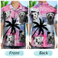Tropical Beach Style Vacation Shirt – Custom Photo Newspaper Funny Family Pet Face - Personalized Hawaiian Shirt