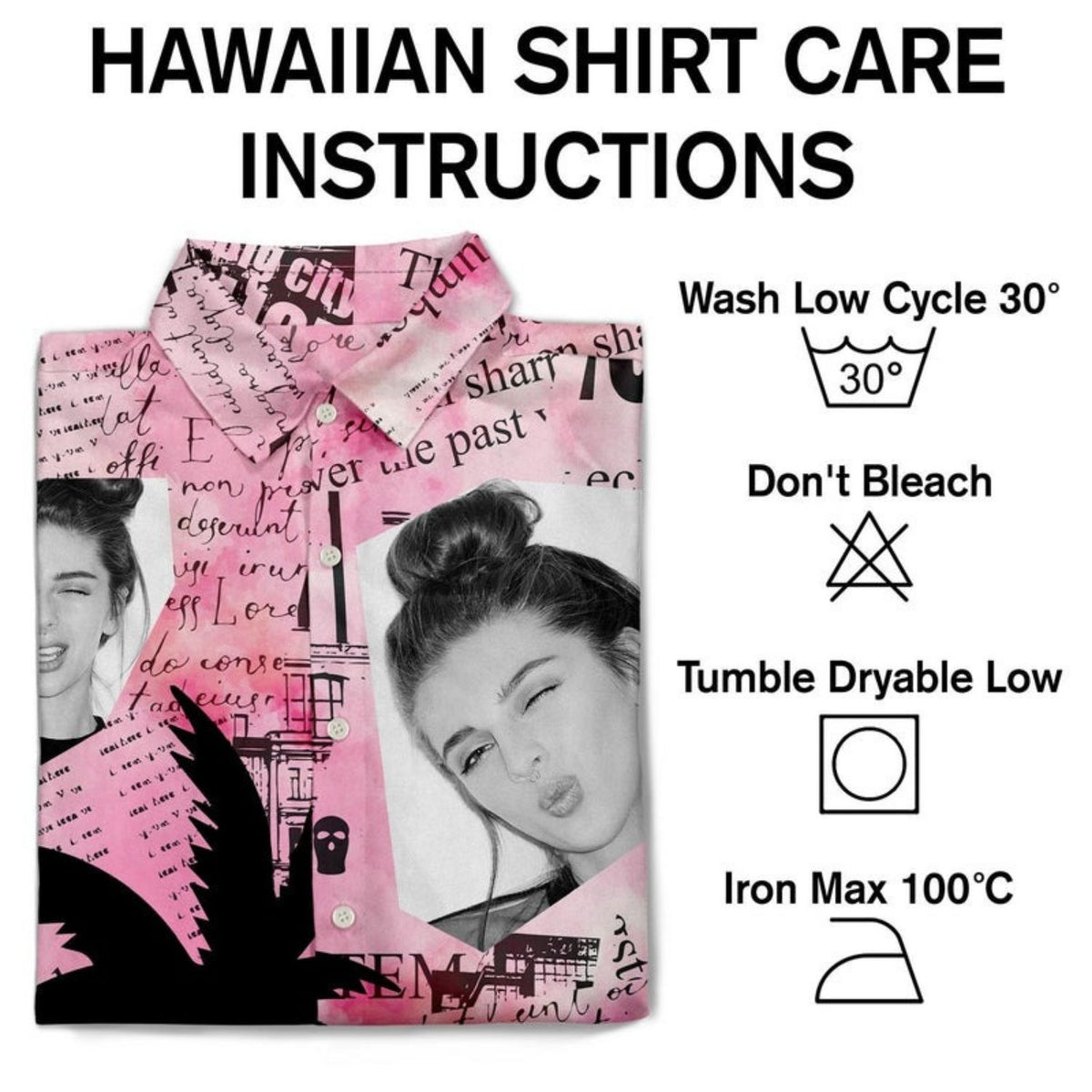 Tropical Beach Style Vacation Shirt – Custom Photo Newspaper Funny Family Pet Face - Personalized Hawaiian Shirt