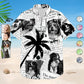 Tropical Beach Style Vacation Shirt – Custom Photo Newspaper Funny Family Pet Face - Personalized Hawaiian Shirt