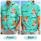 Custom Photo Best Dog Dad Ever Tropical Island – Personalized Hawaiian Shirt