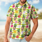 Funny Custom Face With Pineapple - Personalized Photo Hawaiian Shirt