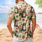 Personalized Aloha Shirt – Custom Photo With Hula Girl Tropical Pattern Hawaiian Shirt - Custom Photo Hawaiian Shirts