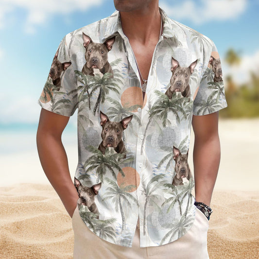 Dog & Cat Tropical Style – Personalized Photo Hawaiian Shirt