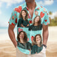Personalized Summer Shirt - All You Need Is Love With Cupcake And Flowers Custom Photo Hawaiian Shirt