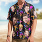 Personalized Aloha Shirt – Magic Mushroom And Skull Gift For Men - Custom Photo Hawaiian Shirts