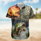 Custom Photo Fishing Bass Fish for Husband – Custom Photo Hawaiian Shirt