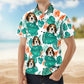 Custom Photo Aloha Shirt – Funny Family Pet Face - Personalized Photo Hawaiian Shirt