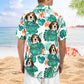 Custom Photo Aloha Shirt – Funny Family Pet Face - Personalized Photo Hawaiian Shirt
