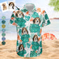 Custom Photo Aloha Shirt – Funny Family Pet Face - Personalized Photo Hawaiian Shirt