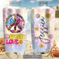Hippie Peace And Love Personalized 20 Oz Tumbler