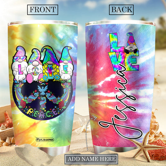 Hippie Love Colorful Personalized 20 Oz Tumbler