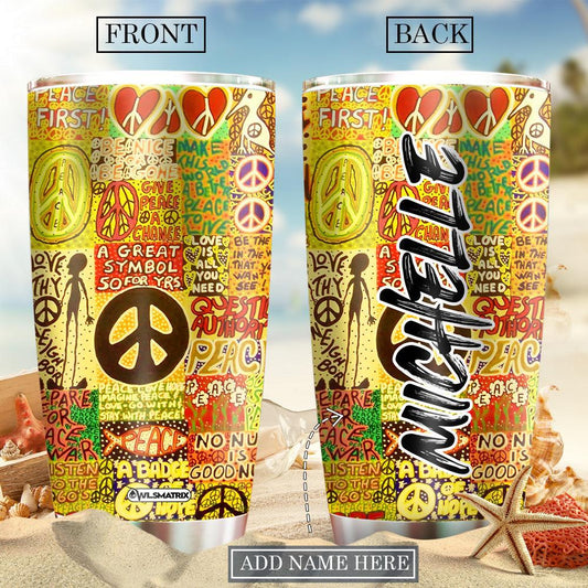 Hippie Great Symbol Personalized 20 Oz Tumbler