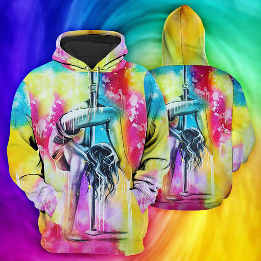 American Colors Dont Run Patriotic Art - 3D Hoodie