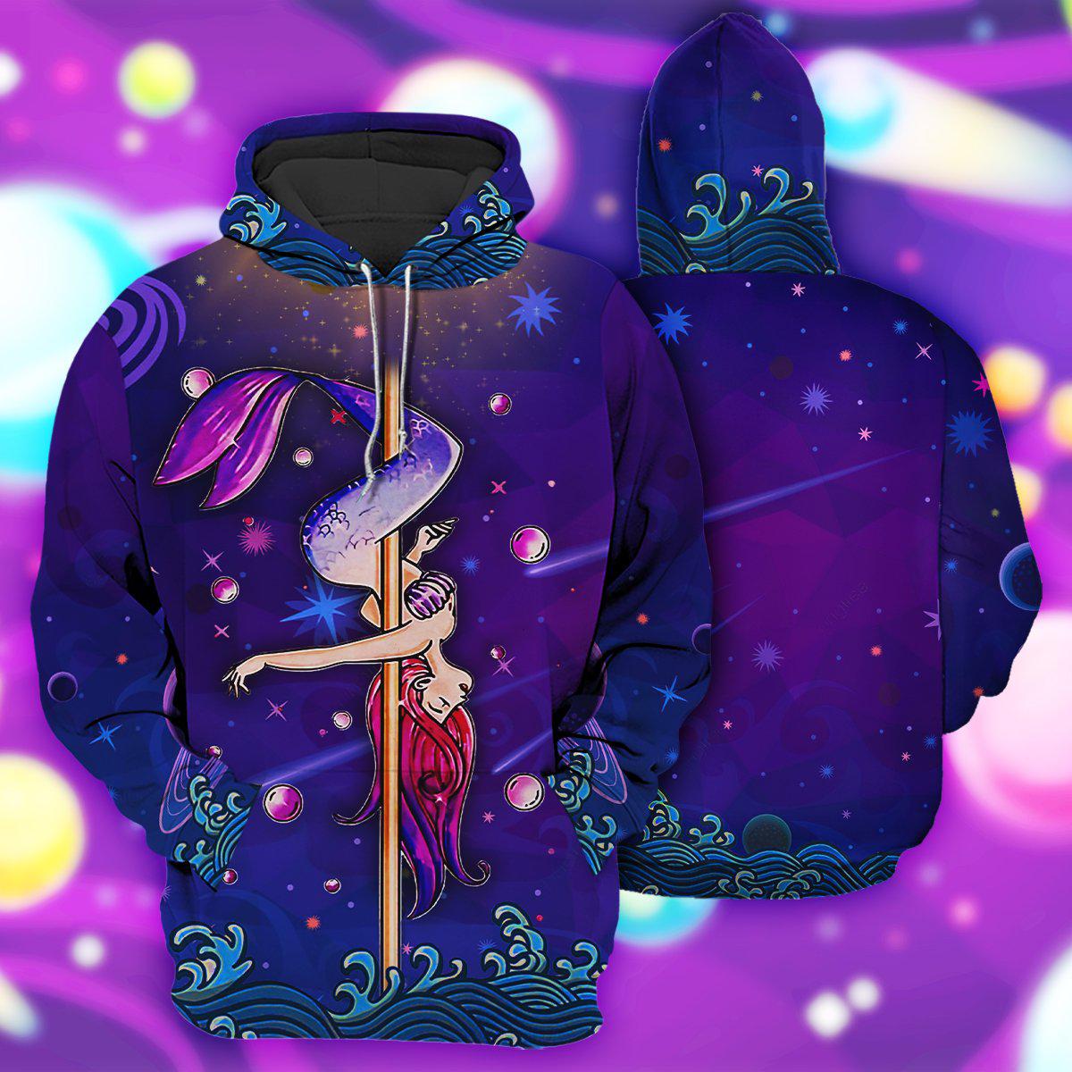 Pole Dance Mermaid Style - 3D Hoodie