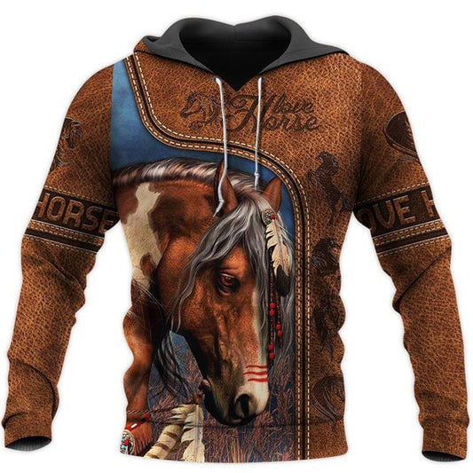 Horse Lover Forever Quote Art – 3D Hoodie