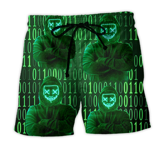 Hacker Do Not Mess With Me - Beach Short