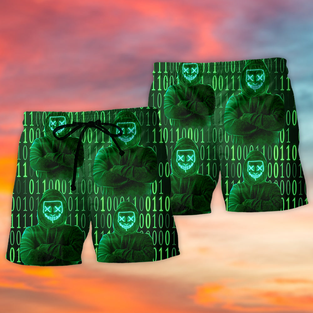 Hacker Do Not Mess With Me - Beach Short