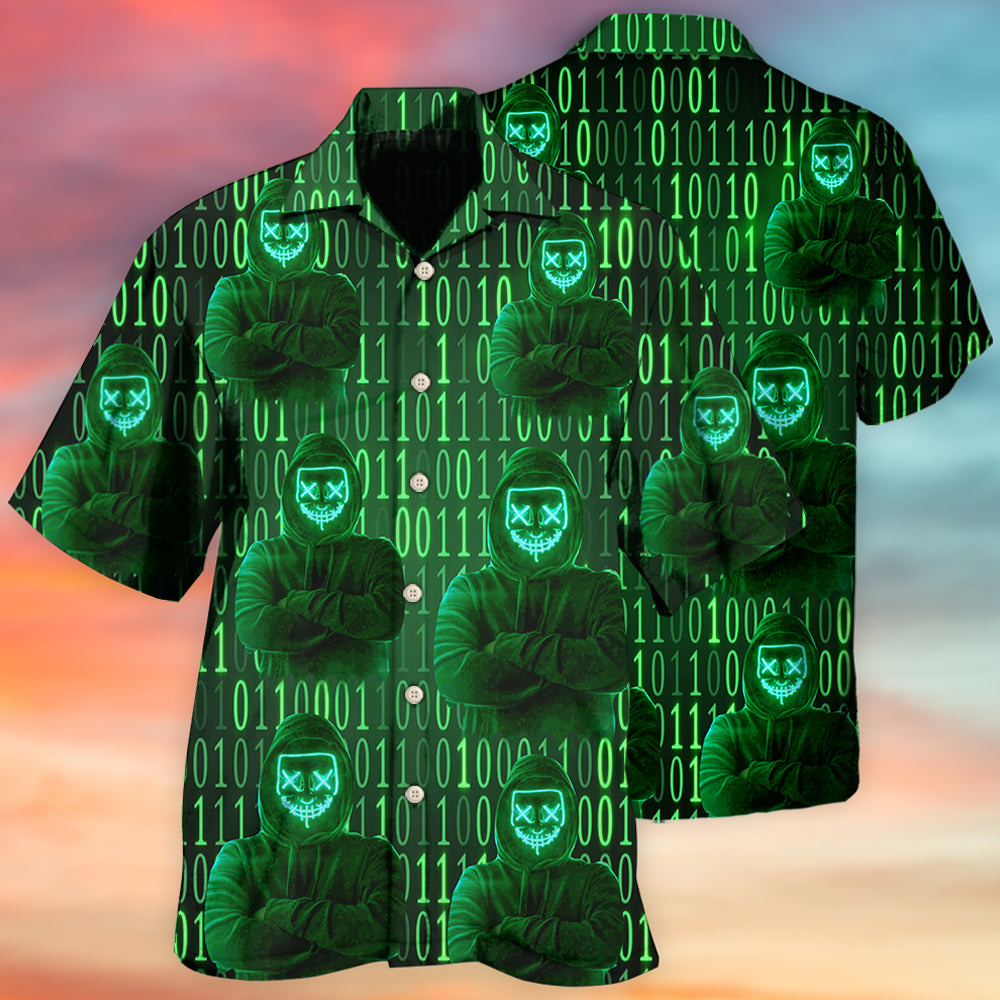 Don’t Mess With A Hacker Tech - Hawaiian Shirt