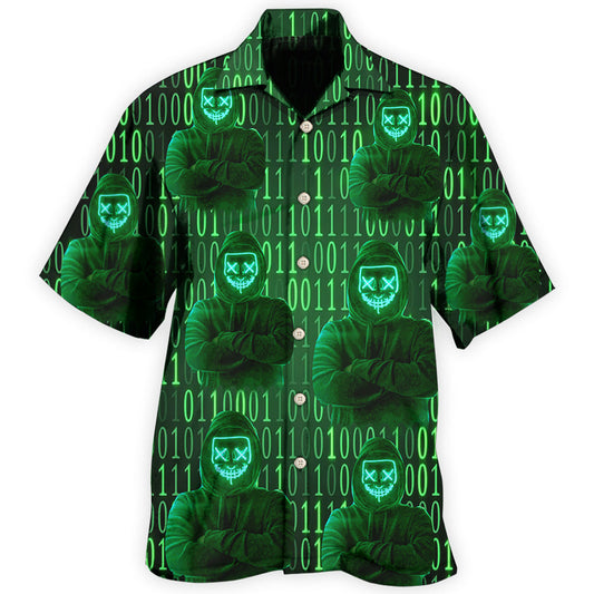 Don’t Mess With A Hacker Tech - Hawaiian Shirt