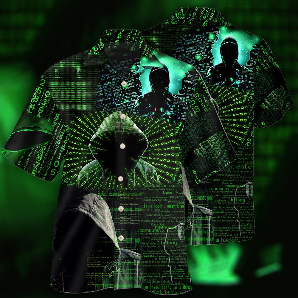 Cool Hacker Tech Style – Hawaiian Shirt