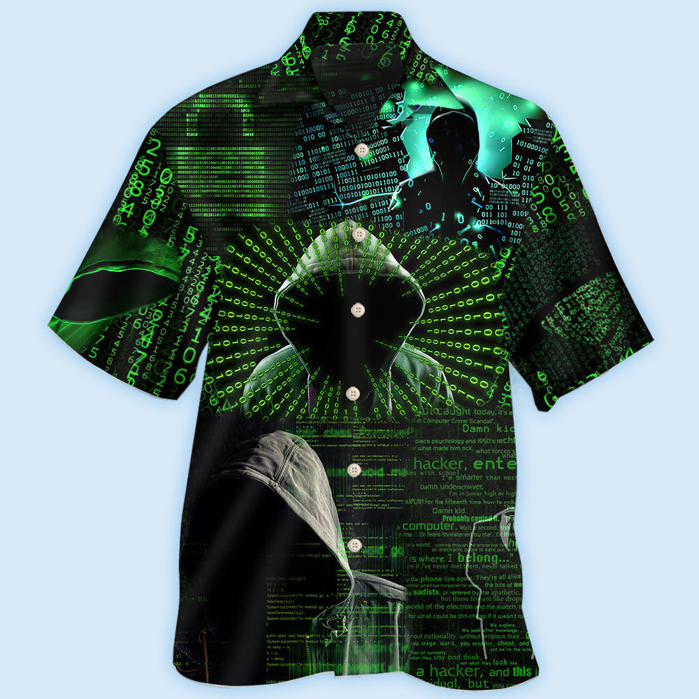 Cool Hacker Tech Style – Hawaiian Shirt
