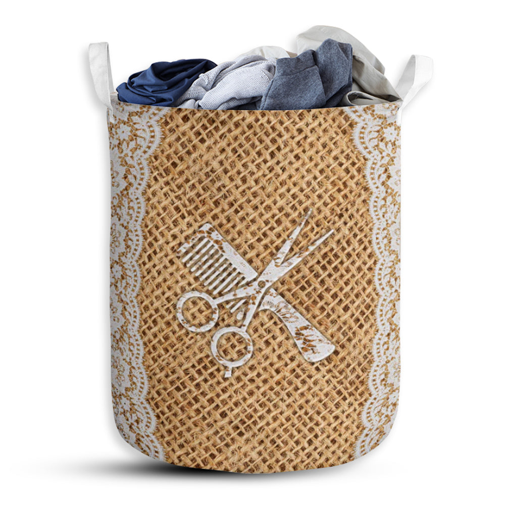 Hairstylist Lace - Laundry Basket - Owls Matrix LTD