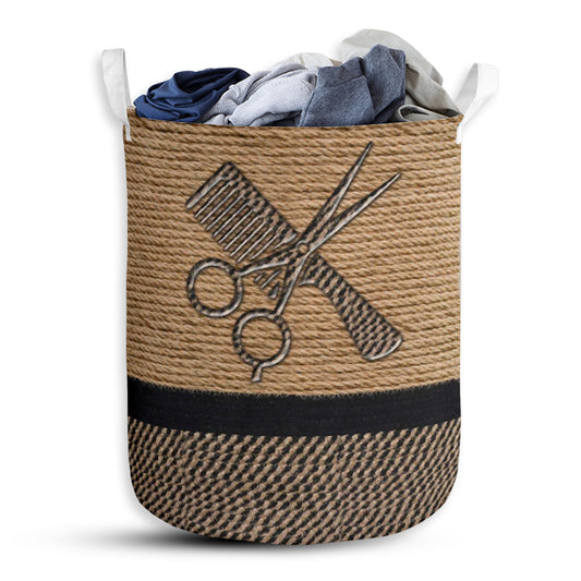 Hairstylist Rope Wallpaper - Laundry Basket - Owls Matrix LTD
